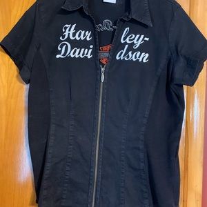 Women’s Harley-Davidson zip front top